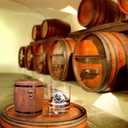 LIGHTEN LIFE 50th Birthday Gifts for Him Men,1975 Whiskey Glass Set in Barrel Box,50 Years Old Gifts,50th Birthday Gift Ideas,50th Birthday Whiskey Glass for Dad Husband