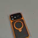 For iPhone 17 Pro Max Case: 360 Spin Magnetic Stand, Camera Protection (Compatible with MagSafe) [18FT Military Protection] Shockproof Matte Translucent Phone Cover for iPhone 17 Pro Max 6.9", Orange