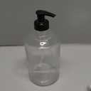 KIVY Glass Soap Dispenser Set [INCL. Waterproof Labels] - Glass Soap Dispenser with Pump - Hand Soap and Dish Soap Set - for Kitchen, Shower & Bathroom - Refillable (1X 16oz)