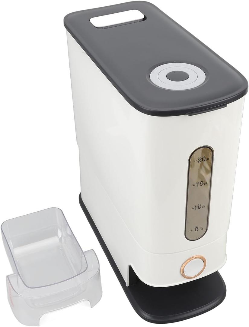 26.5 Lbs Rice Dispenser, Large Grain Container Storage, with Airtight Lid Household Cereal Dispenser Bucket for Store Various Food Items Such as Dried Fruit, Flour, and More