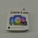 Thermalright TL-C12CW-S X3 CPU Fan 120mm White ARGB Case Cooler, 4pin PWM Silent Computer Cooling Fan with S-FDB Bearing Included, up to 1550RPM3 Quantities