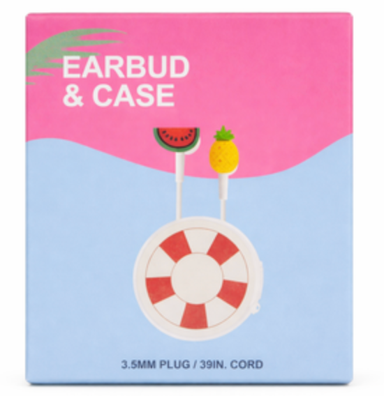 Orbit Wired Earbuds W/Case 5 Packs