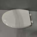 Bemis 1500EC Durable Wood Toilet Seat with Easy Clean Hinges, Made in USA, Elongated, Biscuit