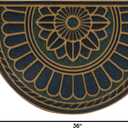 Mohawk Home Swirl Style Casual Ornamental Denim Blue 2' X 3' All Weather Outdoor Door Mat Perfect for Porch, Garage