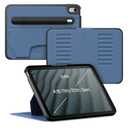 ZUGU CASE for iPad A16 11th Generation 11 Inch (2025), 10th Gen 10.9 Inch (2022) Magnetic Stand & Sleep/Wake Cover, Model #s A3354, A3355, A3356, A2696, A2757, A2777, Slate Blue