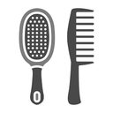 Comb And Round Brush