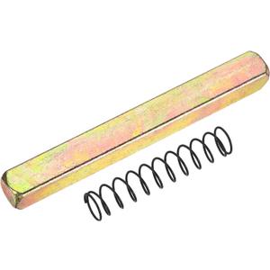 Uxcell Door Knob Spindle, 70mm Spare Door Handle Spindle Bar with Spring, Vintage Straight Knob Replacement Parts for Mechanical Locks, Gold Tone
