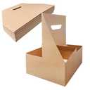 25Pcs Coffee Drink Carrier with Handle( 4 Cups),Assemblable Drink Holder with Handle,Disposable Cup Holders for Drinks, Great for All Your Drink and Food Delivery,Coffee Carrier