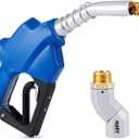 Orion Motor Tech 1" NPT Automatic Fuel Nozzle Kit, Auto Shut Off Fuel Nozzle with 360 Hose Swivel, Gas Fuel Transfer Refilling Nozzle with 1-3/16" Spout 32 gpm for Gasoline Diesel Kerosene