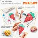 Magic Foam Texture Painting Kit,3D Drawing DIY Art Set,12 Colors Acrylic Marker Pen, 3 Soft-tip Water Brush Pen, Magical Painting Kit