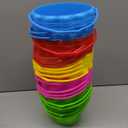 Yinder 20 Packs Sand Buckets Bulk for Kids, 6.5 in Rum Plastic Bucket Pails Beach Toys for Summer Pool Party Favors