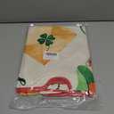 48 Inch St. Patrick's Day Tree Skirt Reversible Valentine's Day Decorations Double Sided Print Hearts Shamrock Mat for Home Holiday Party Decoration