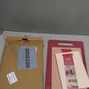 COOK WITH COLOR Non-Slip Cutting Board Set  Kitchen Essentials with Easy Grip Handle for Meat, Veggies, and Fruits, 3 Cutting Boards, Rose