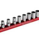 Mechanic's Time Savers Lock-A-Socket Tool Organizer: Magnetic Locking Socket Rack, 1/2" Drive Sockets