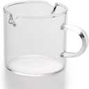 Measuring cup, shot Glasses Espresso Parts Double Spouts Milk Cup Clear Glass  2 pack