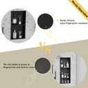 Shower Niche No Tile Needed Recessed Wall Niche for Bathroom Storage Double Shelves with Anti-FingerprintStainless Steel Sand Texture Black12 * 24 in
