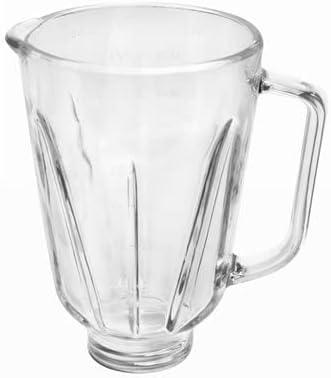 6 Cup Round Glass Blender Jar Compatible with Hamilton Beach Blenders