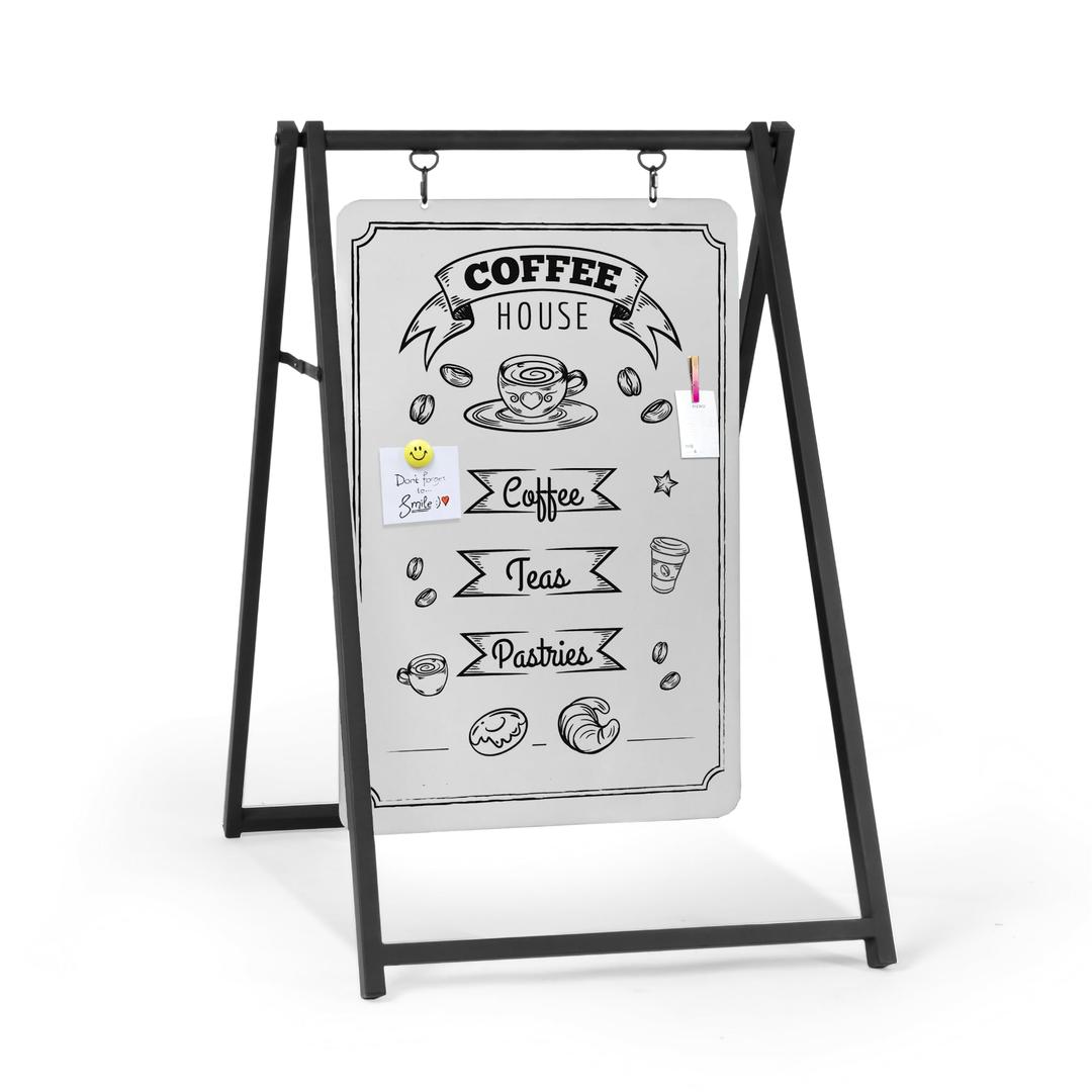 Ilyapa Metal A Frame Sign, Whiteboard Sidewalk Sign - 24x38 in Outdoor
