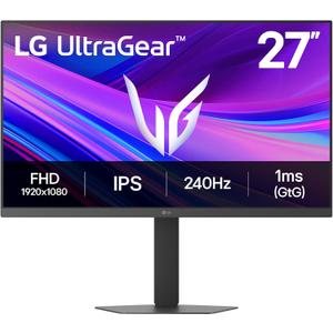 LG 27G440A-B 27-Inch Ultragear Full HD (1920 x 1080) IPS Gaming Monitor, 240Hz, 1ms, G-SYNC Compatible, FreeSync Premium, HDMI 2.1, DisplayPort, Tilt/Height/Swivel/Pivot Adjustable Stand, Black