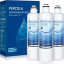 PERCOLA BORPLFTR55 Water Filter Replacement, Compatible with Bosch Ultra Clarity Pro BORPLFTR50, Thermador REPLFLTR55, WFC100MF, WFS200MF, Bosch B36CL81ENG, B36CL80ENS, B36CL80SNS, 3 Pack 