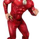 Rubie's Men's DC: The Flash Movie Deluxe Costume Jumpsuit and Mask, As Shown, Medium (Red, M)