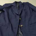 Grlasen Women Casual Elegant Long Sleeve Oversized Lapel Blazers Open Front Solid Work Office Jacket Blazer (Medium, Navy Blue)