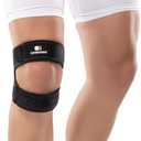 Comforband Dual Knee Strap Patella Brace for Knee Pain Relief, Runner’s Knee, Jumper’s Knee, Gym Exercise, Patellar Tendonitis, Osgood-Schlatter (Black, L/XL) Pack of 2