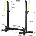 CANPA Adjustable Squat Rack Stand Multi-Function Barbell Rack Weight Lifting Gym Dumbbell Racks Home Gym Bench Press Rack Dumbbell Racks Stands 600Lbs