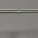 Spring Window Fashions Oval Spring Tension Curtain Rod 48 to 84-Inch Adjustable Width, White