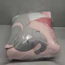 The Peanutshell 4 Piece Organic Cotton Baby Crib Bedding Set for Girls - Newborn, Infant & Toddler Nursery Bed Set Decor with Two Crib Sheets, Dust Ruffle Comforter - Safari Oasis