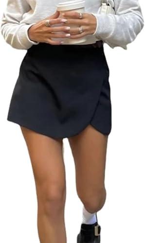 Pdxnyxx Mini Skirt with ShortsY2k Wrap Mini Skirt Skirts for Women Trendy Summer Skorts for Women Trendy L