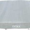 INTEX 28041E Deluxe Pool Cover: for 18ft Round Ultra XTR Pools  Includes Rope Tie  UV-Resistant  8in Overhang  Snug Fit