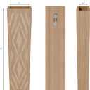 2 Pack Wooden Wall Planter  Handmade Boho Wall Vase for Flowers & Greenery | Rustic Modern Wood Wall Decor for Living Room, Bedroom, Bathroom & Office (Brown)