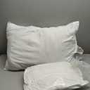 Amazon Basics Down Alternative Pillow for Back Side Sleepers, Medium Density, Standard Size, 26" x 20", 2-Pack, White