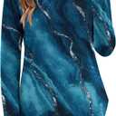 Zeagoo Long Sleeve Shirts for Women Crew Neck Casual Fall Fashion Blouses Basic Tunic Tops Dressy Work Clothes (Large, Floral Green-cx287)