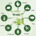 Spider Repellent Indoor,Long-Lasting Outdoor Patio Insect Rodent Repellent for Bee, Ant, Mouse,Roach,Moth,Mosquito,Silverfish - Safe for Pets & Kids, Powerful Peppermint Oil Infused12 Pack