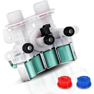 MVWB835DW4 MVWB755DW0 MVWB765FC2 MVWB765FC3 MVWB765FW2 MVWB765FW3 MVW8230HC0 Washer Water Inlet Valve Fit for May-tag Bra-vos XL MVWB766FW1 MVWB765FW0 MVWB865GW0 MVWB855DC2 MVWB835DW3 MVWB835DW0