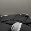 Chezmoi Collection Upland 7-Piece Quilted Patchwork Comforter Set, Black/Gray/Light Gray, King