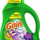 Gain Liquid Laundry Detergent, Moonlight Breeze Scent, 113 fl oz, 78 Loads, Freshness + Odor Fighting, High Efficiency Washing Machine Liquid Cleaning Soap