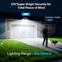 Adewalk Solar Lights Outdoor, 2PACK 448 LED Wall-Mounted Flood Light, 3500LM IP65 Waterproof Solar Street Lights with Motion Sensor and Remote Control for Dusk-to-Dawn Illumination