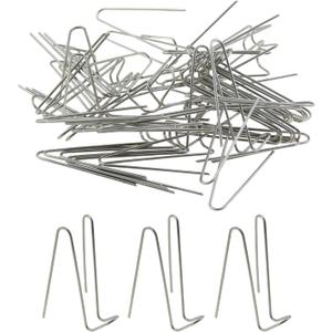 DGZZI 30PCS 1.5 Inch Fabric Panel Wall Wire Hooks Stainless Steel Cubicle Hook Wall Clip Picture Hanger for Fabric Walls at Office Kitchen Home Shelf Picture Key Hanging Accessories