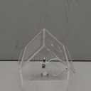 Cycodo Jumping Spider Enclosure,Warp-Proof Seamless Acrylic Tarantula Terrarium,Front Opening Bug Habitat with Feeding Port for Praying Mantis,Hermit Crabs,Snail,Micro Reptile(5" L*5" W*8" H)