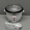 Aroma Housewares Aroma 6-cup (cooked) 1.5 Qt. One Touch Rice Cooker, White (ARC-363NG), 6 cup cooked/ 3 cup uncook/ 1.5 Qt.
