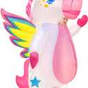 KOOY Inflatable Winged Unicorn Costume - Adult Size Full Body Blow Up Costume for Men and Women