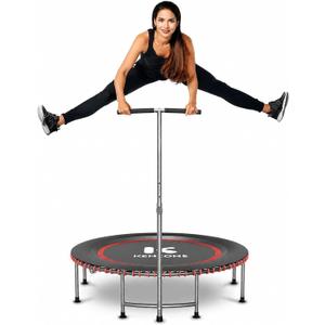 K KENSONE 40" Foldable Bungee Rebounder Trampoline for Adults with Bar