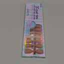 BTArtbox Press On Nails Medium - Soft Gel Nail Tips Almond XCOATTIPS Natural with Base Color, Stronger Adhesion, Pre-shaped Ultra Fit Fake Nails for Short Nail Extensions