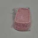 Woven Baskets Wicker Fruit Baskets Christmas Storage Nursery basket with Handles for Organizing Party Candy Basket Food Serving Tray Bread Basket for Home Kitchen Pink