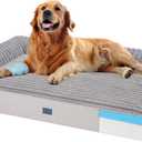 Veehoo Orthopedic Dog Bed for Large Senior Dogs, 7 Inch Thick XL Memory Foam Dog Bed with L Shaped Bolsters, Orthopedic Pet Couch with Waterproof Liner & Removable Washable Cover, 48"x30"x7"