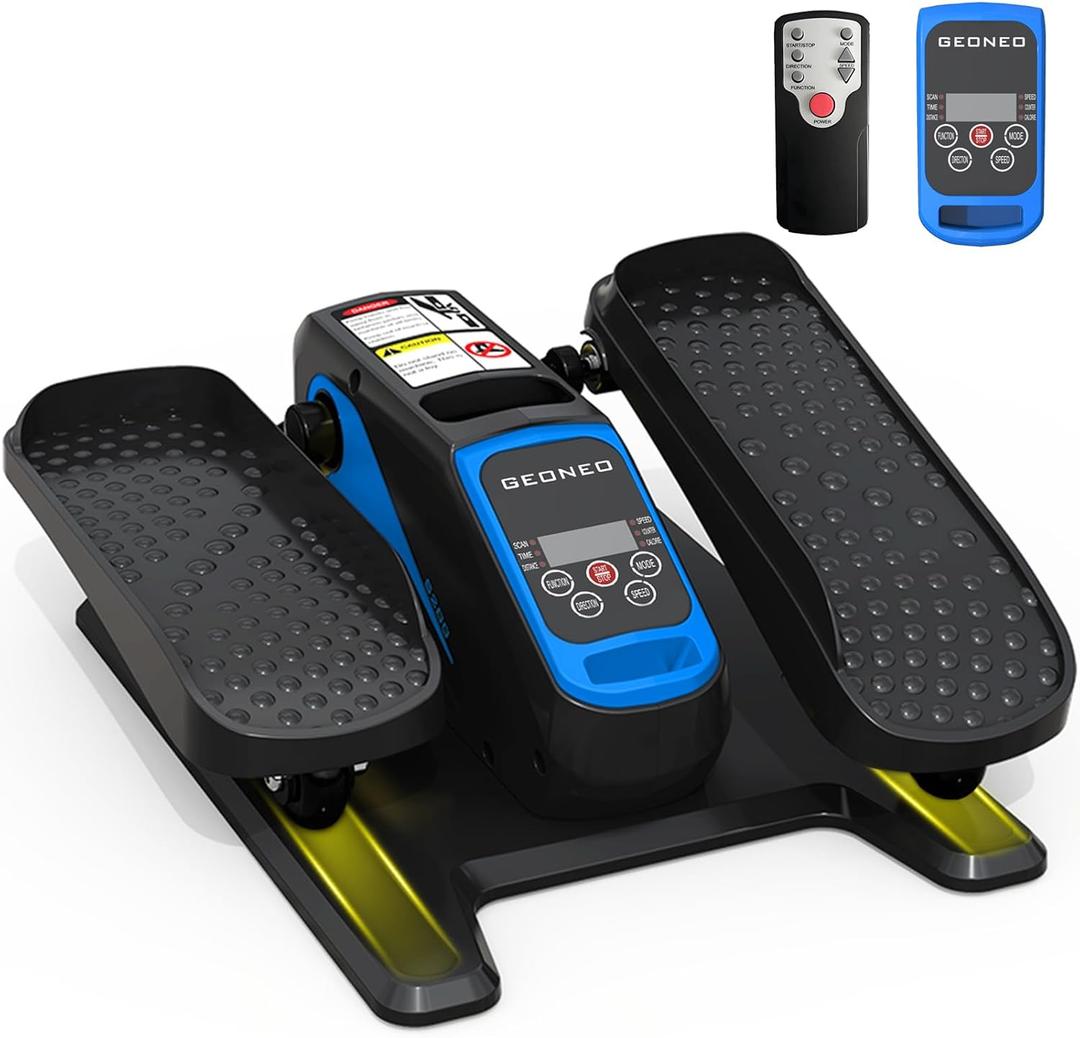 Under Desk Elliptical Machine, Electric Elliptical Exerciser for Senior, Quiet & Small Electric Seated Pedal Exerciser for Home with Display Monitor, Remote Control & 12 Adjustable Speeds