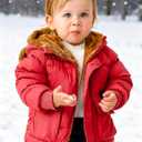 BFUSTYLE Baby Coat 6-12M Winter Clothes Toddler Boy Girl Jacket Infant Fleece Outerwear With Hood